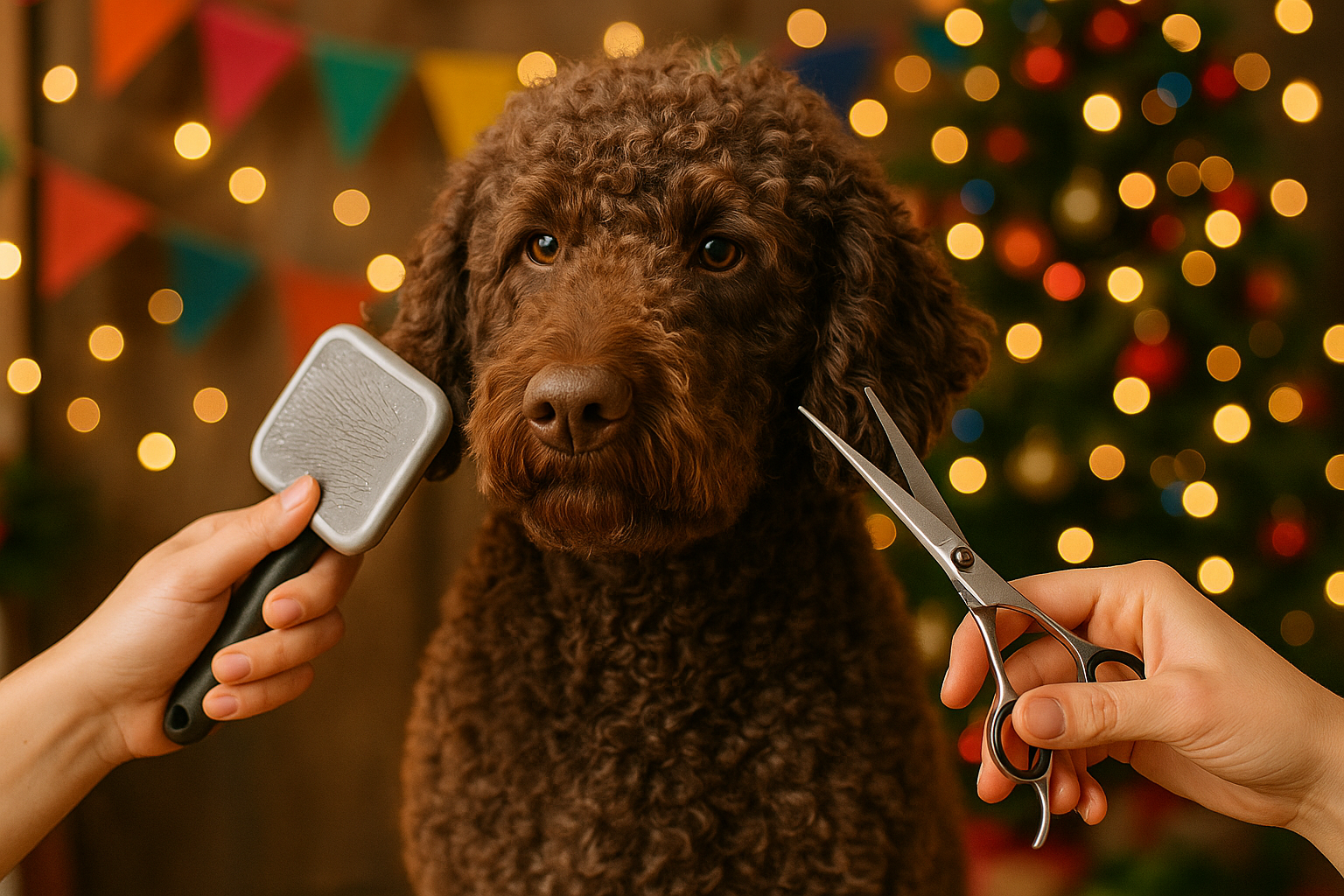 Holiday Grooming Tips: Keep Your Curly-Coated Dog Festive and Clean