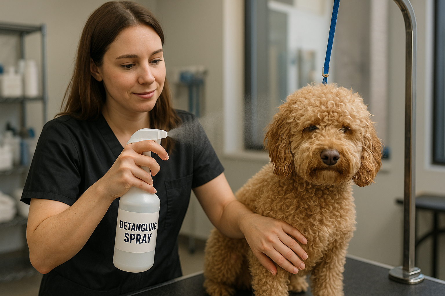 How to Choose the Right Detangling Spray for Your Curly-Haired Dog in Fuquay-Varina